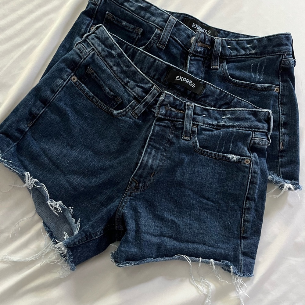 Express jean shorts (2 pairs)